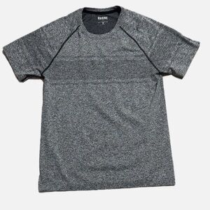 Rhone Men’s Performance Raglan Athletic Shirt Gray Black Size M Gym Workout Top